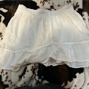 White Swim Suit Skirt Coverup